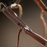 STS Ranch Signature Tack Harness Leather Split Rein, Water Tie Ends, 8'