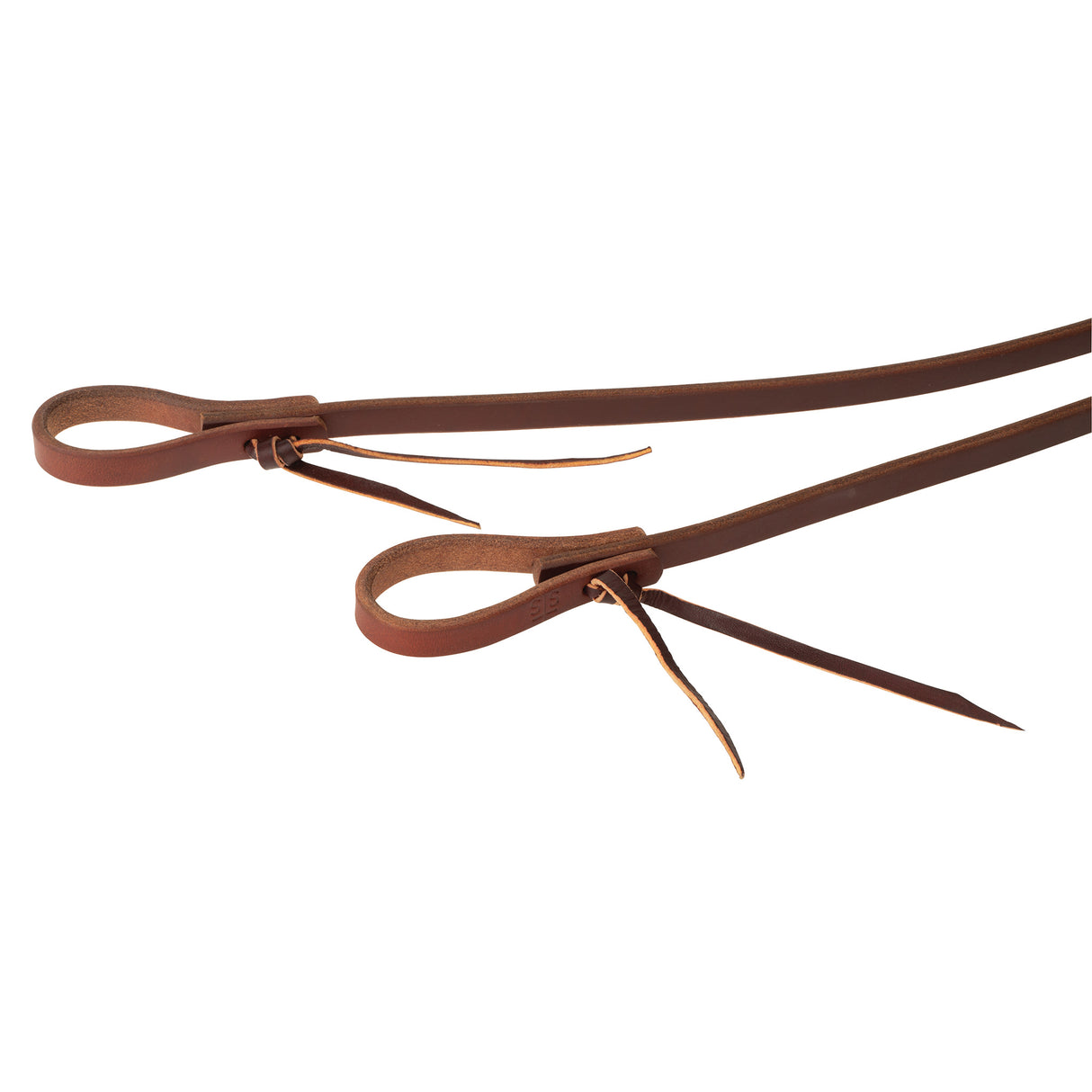 STS Ranch Signature Tack Harness Leather Split Rein, Water Tie Ends, 8'
