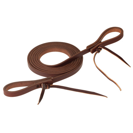 STS Ranch Signature Tack Harness Leather Roper Rein, Water Tie Ends, 8'