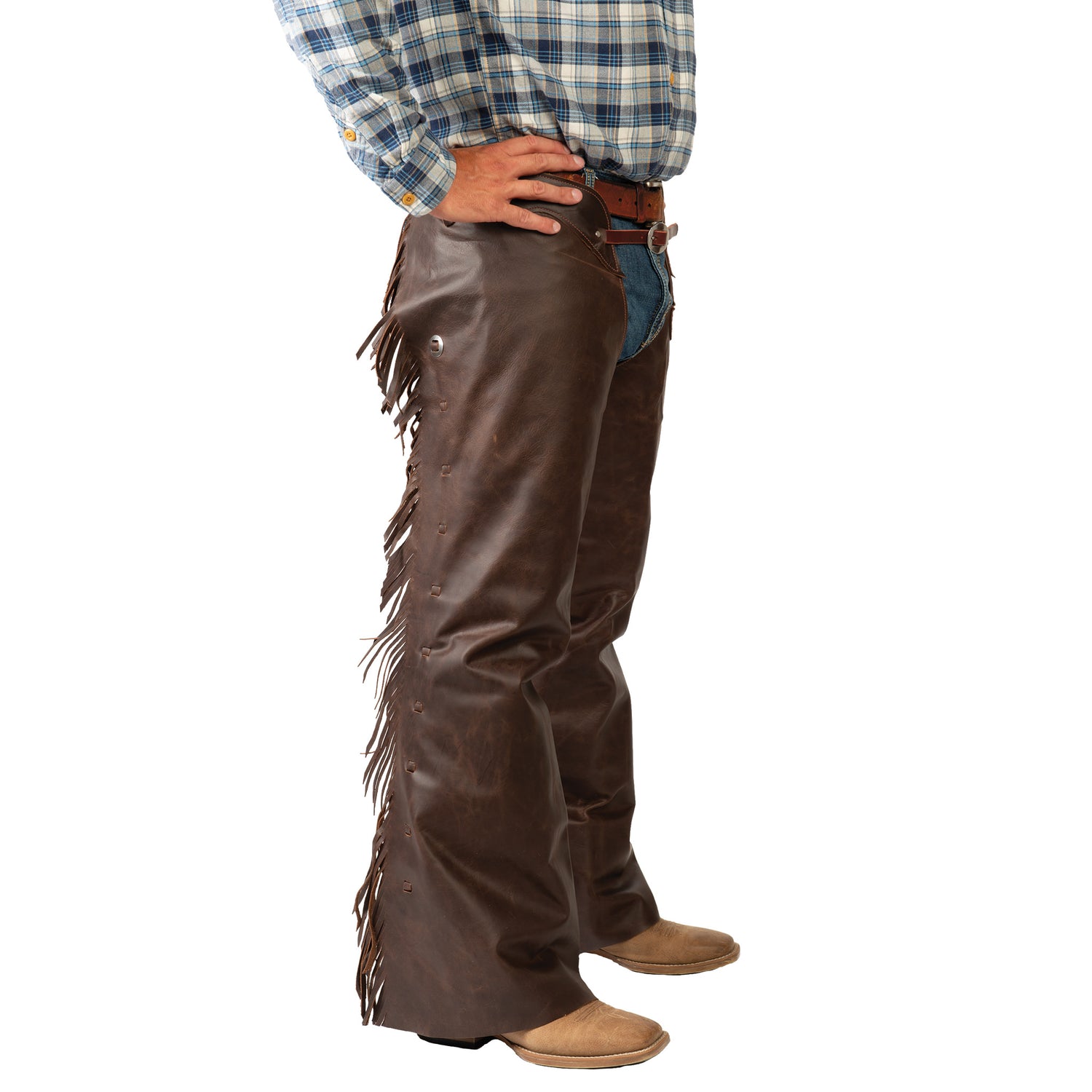 Leather Cowboy Chaps - Weaver Equine