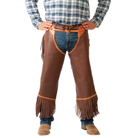 Custom Western Leather Chinks