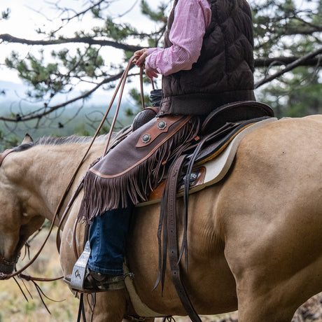 Custom Western Leather Chinks