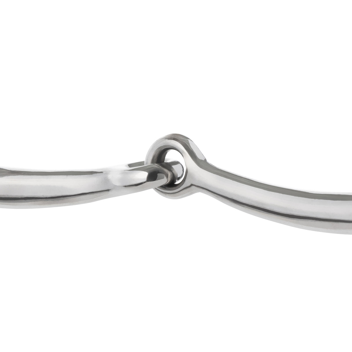 Draft Bit, 6" Snaffle Mouth, Polished Stainless Steel