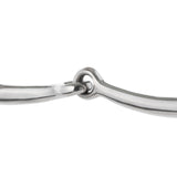 Draft Bit, 6" Snaffle Mouth, Polished Stainless Steel