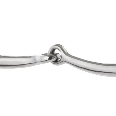 Draft Bit, 6" Snaffle Mouth, Polished Stainless Steel