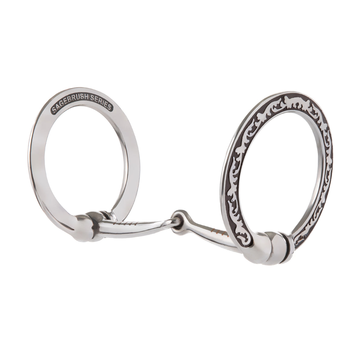 Floral Engraved Bit with Black Accents 5in Mouth – Weaver Equine