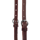 Latigo Leather Flat Sliding Ear Headstall