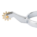Ladies' Roping Spurs with Plain Band, Chrome
