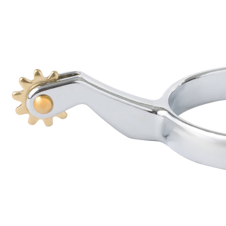 Ladies' Roping Spurs with Plain Band, Chrome