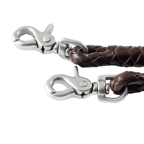 Round Braided Latigo Roping Rein, 3/8" x 8'