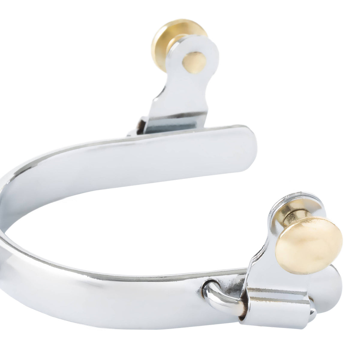 Ladies' Roping Spurs with Plain Band, Chrome