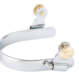 Ladies' Roping Spurs with Plain Band, Chrome