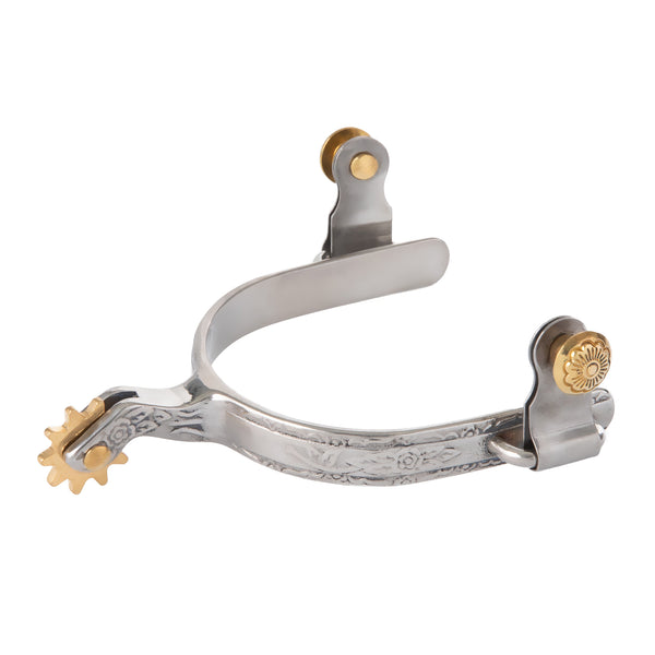 Ladies' Roping Spur with Engraved Band