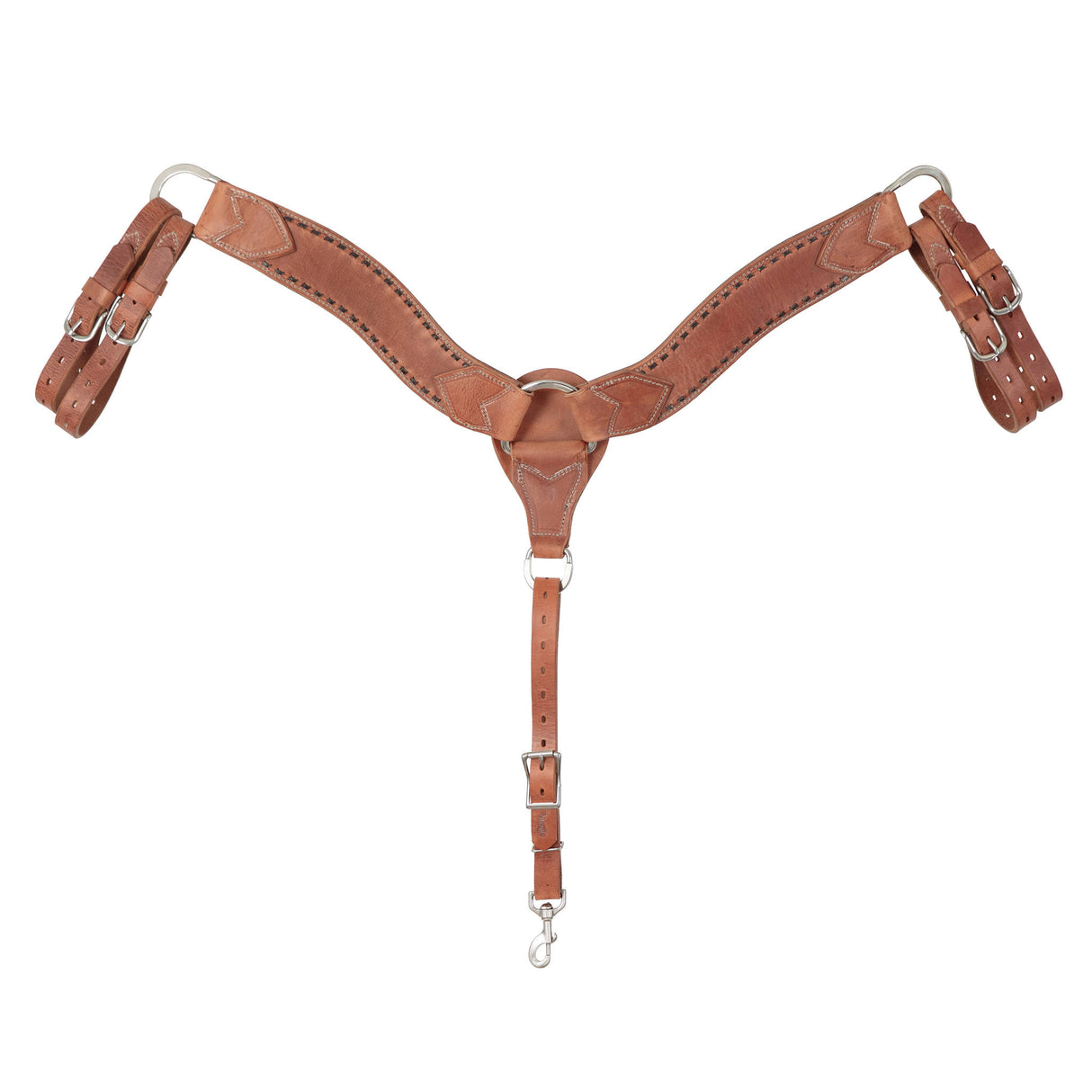 Buckstitch Breast Collar, Hermann Oak® Russet, Dawn Collection