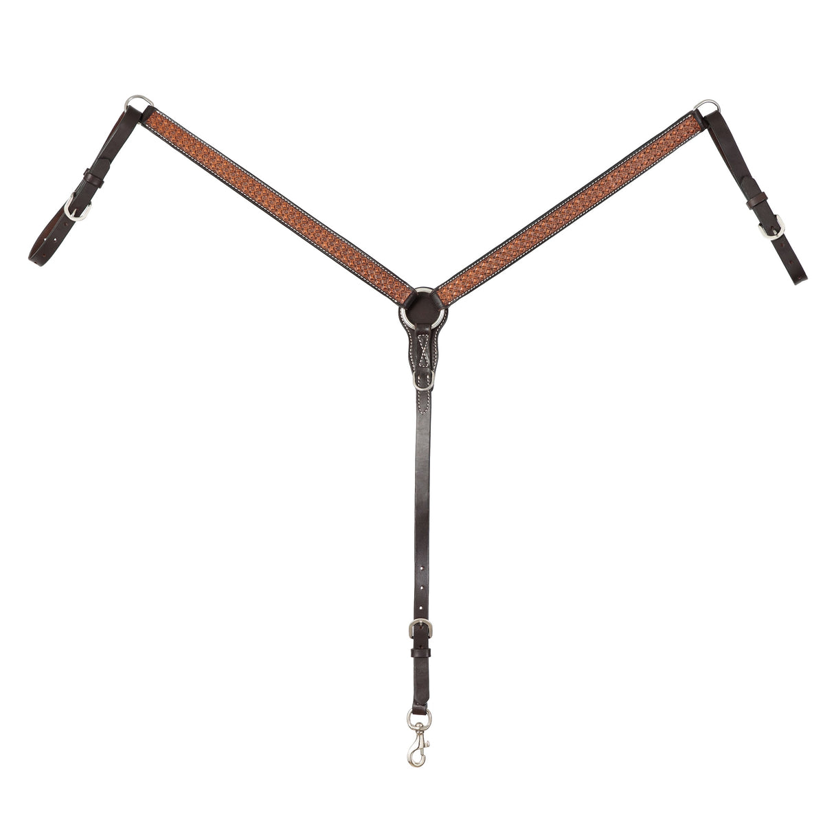 Floret Tooled Straight Breast Collar