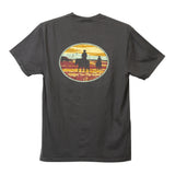 Western Graphic Tee Shirt for Men or Women,  Horse, Rider, Sunset