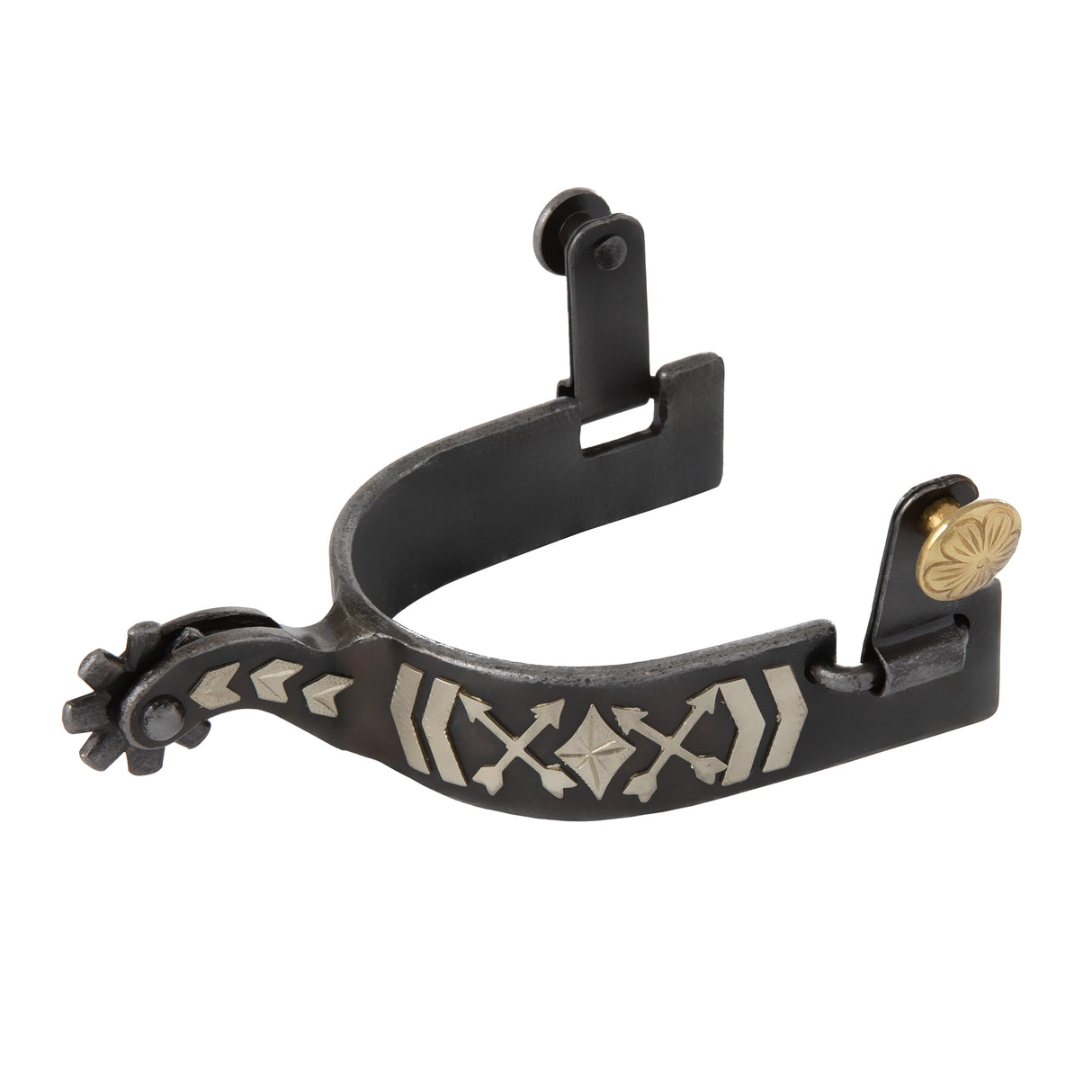 Mens Spur with Arrow Crossing Design