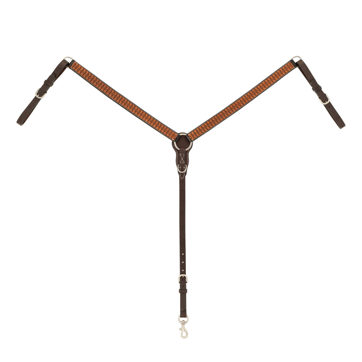Floret Tooled Straight Breast Collar