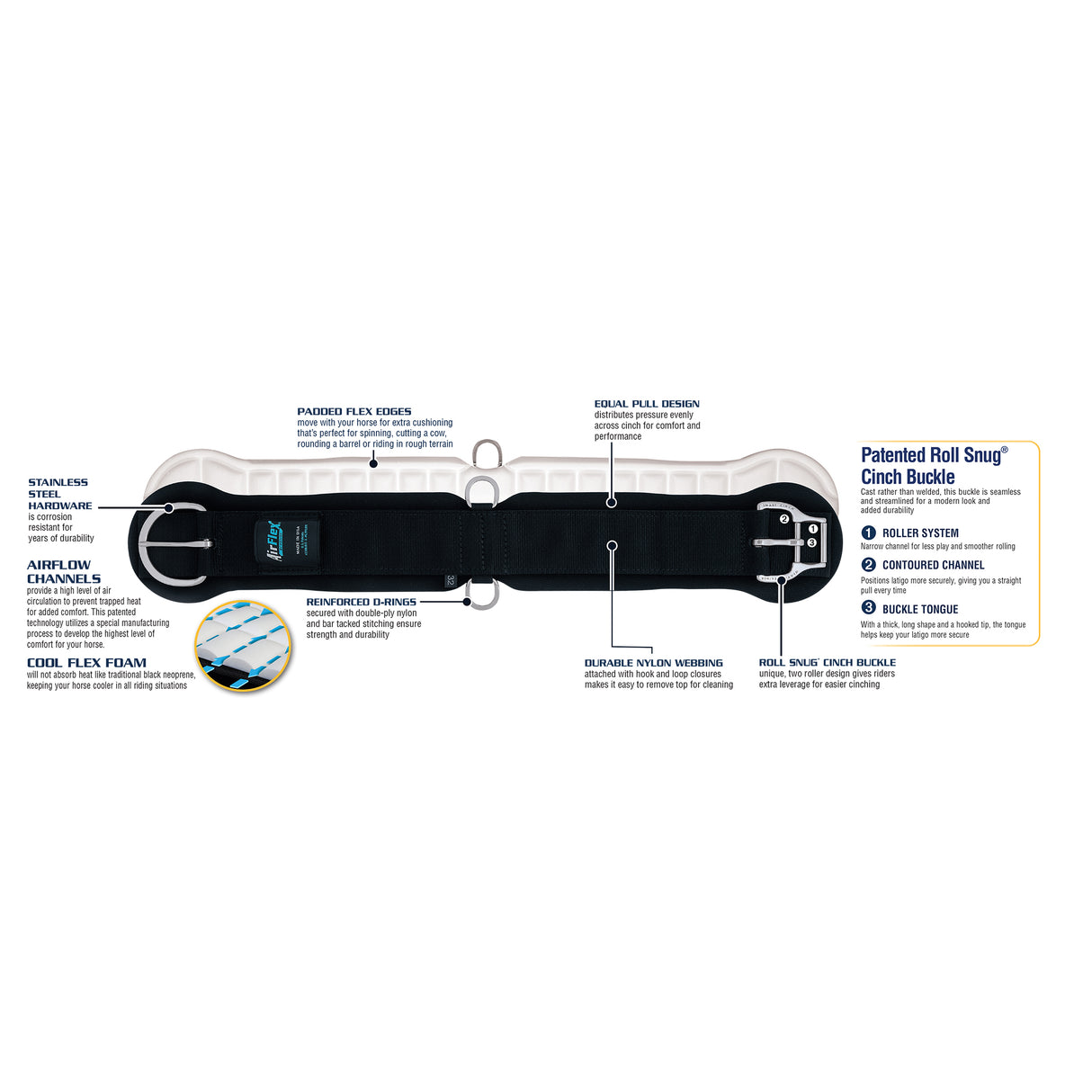 AirFlex® Cinch with Roll Snug Buckle