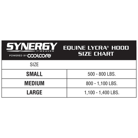 Equine Lycra® Hoods Powered by Coolcore®