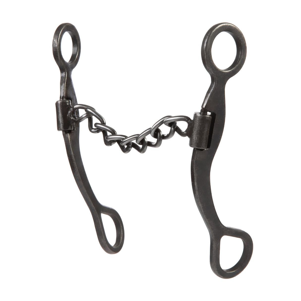 Professional Antiqued Shank Bit, 5" Sweet Iron Polished Chain Mouth