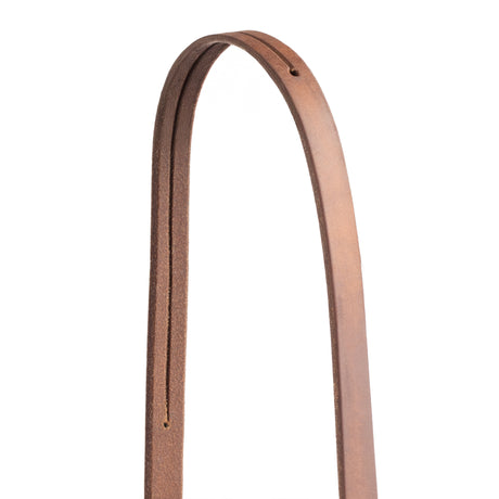 Oiled Hermann Oak Harness Leather Headstall with Tie Ends