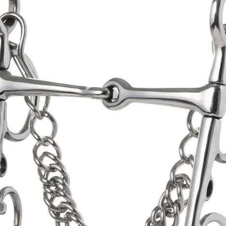 Miniature Pelham Bit, 3-1/2" Snaffle Mouth