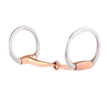 Eggbutt Snaffle Bit, 5" Copper Plated Mouth