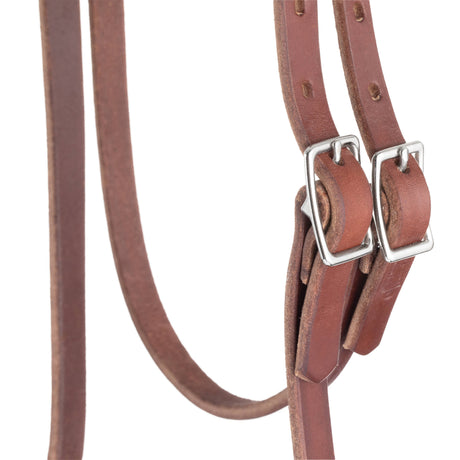 Harness Leather Browband Bridle with Single Cheek Buckle