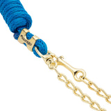 Poly Lead Rope with Brass Plated Swivel Chain