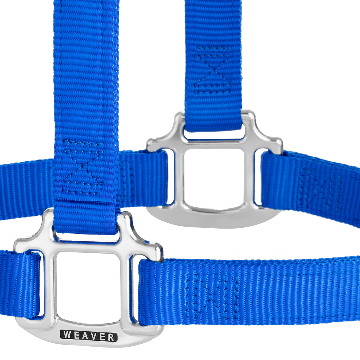 Original Non-Adjustable Nylon Halter, Chrome Plated Hardware, Average