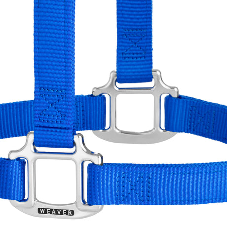 Original Non-Adjustable Nylon Halter, Chrome Plated Hardware, Average
