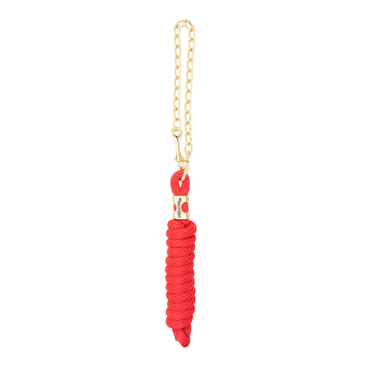 Poly Lead Rope with Brass Plated Swivel Chain