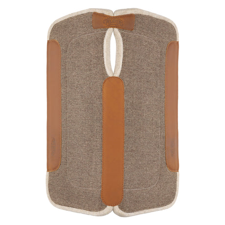 Contoured Jute Wool Blend Felt Saddle Pad