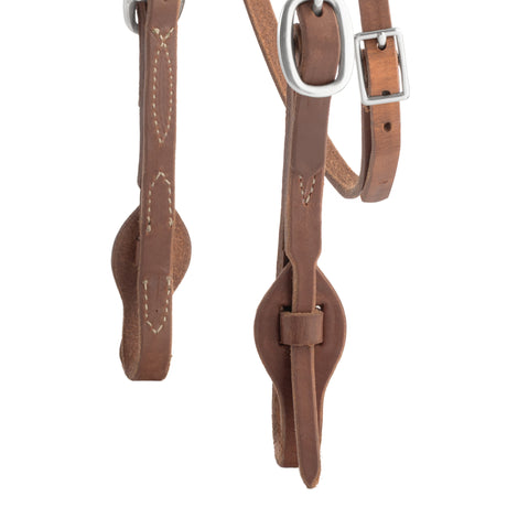 Oiled Hermann Oak Harness Leather Quick Change Headstall