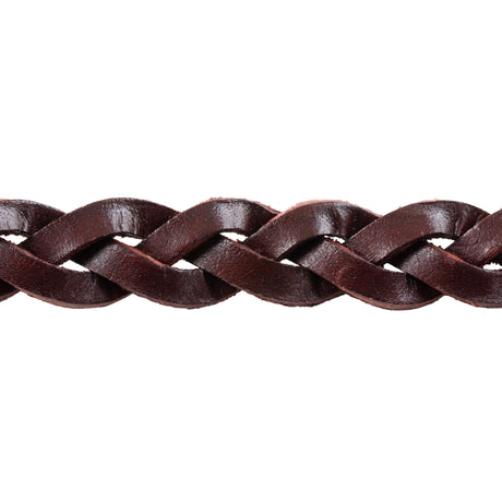 Burgundy Classic 3-Plait Roping Rein, 5/8"