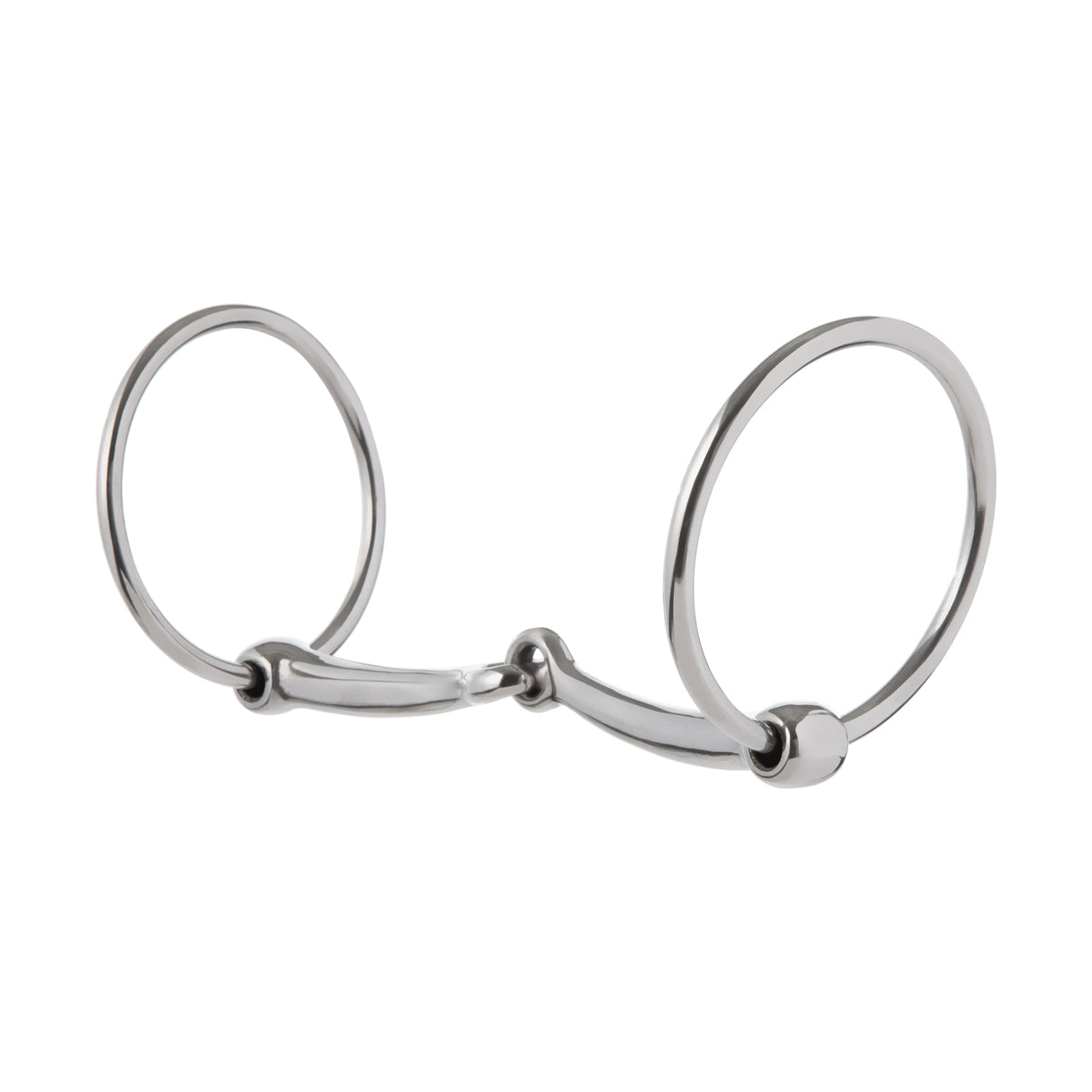Draft Bit, 6" Snaffle Mouth, Polished Stainless Steel