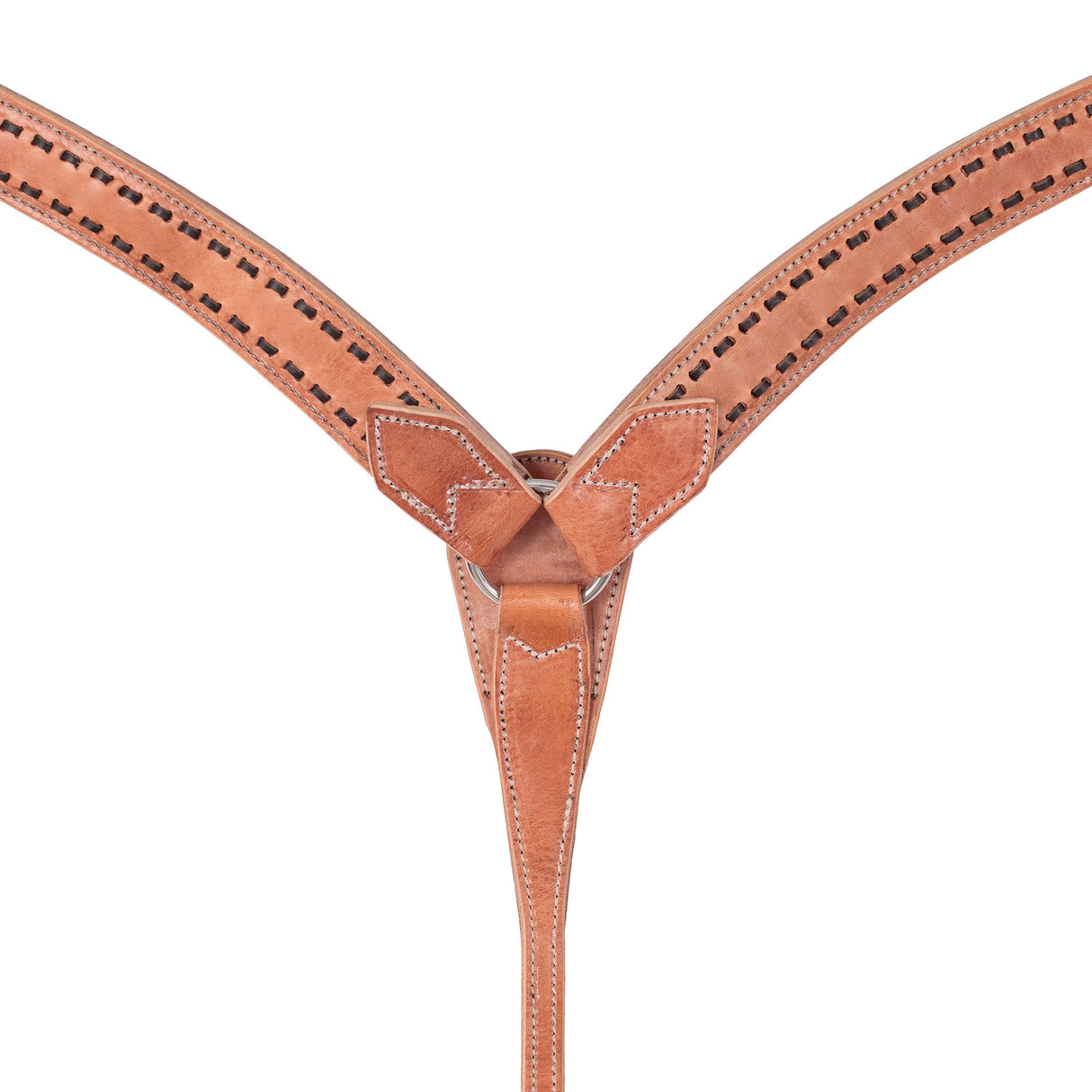 Buckstitch Breast Collar, Hermann Oak® Russet, Dawn Collection