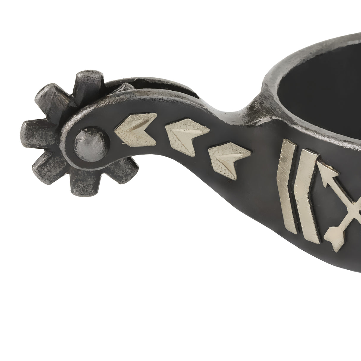 Mens Spur with Arrow Crossing Design