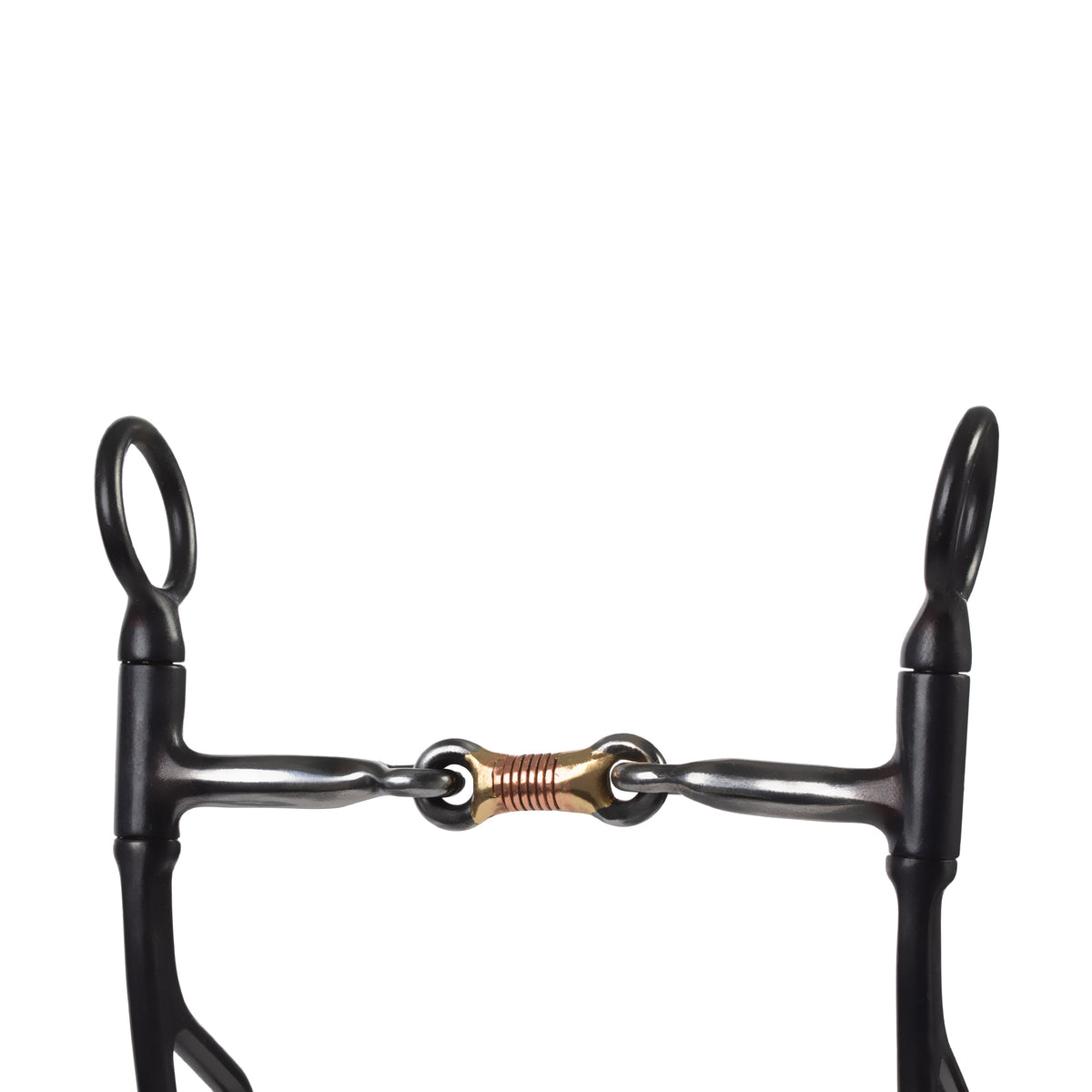 Ah311 Hilason Antique Brown Horse Bit Snaffle Mouth W/Copper Inlay Ah311 Hilason Antique Brown Horse Bit Snaffle Mouth W/Copper Inlay