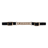 Nylon Curb Strap with 4-1/2" Flat Link Chain