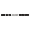 Nylon Curb Strap with 3-1/2" Flat Link Chain