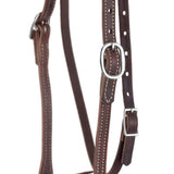 Browband Bridle with Double Cheek Buckles, Chicago Screw