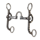 Professional Argentine Bit, 5" Sweet Iron Polished Low Port Correction Mouth with Copper Inlay
