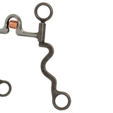 5" Sweet Iron Ported Mouth With Copper Cricket, 8-1/4" Shank Cheeks