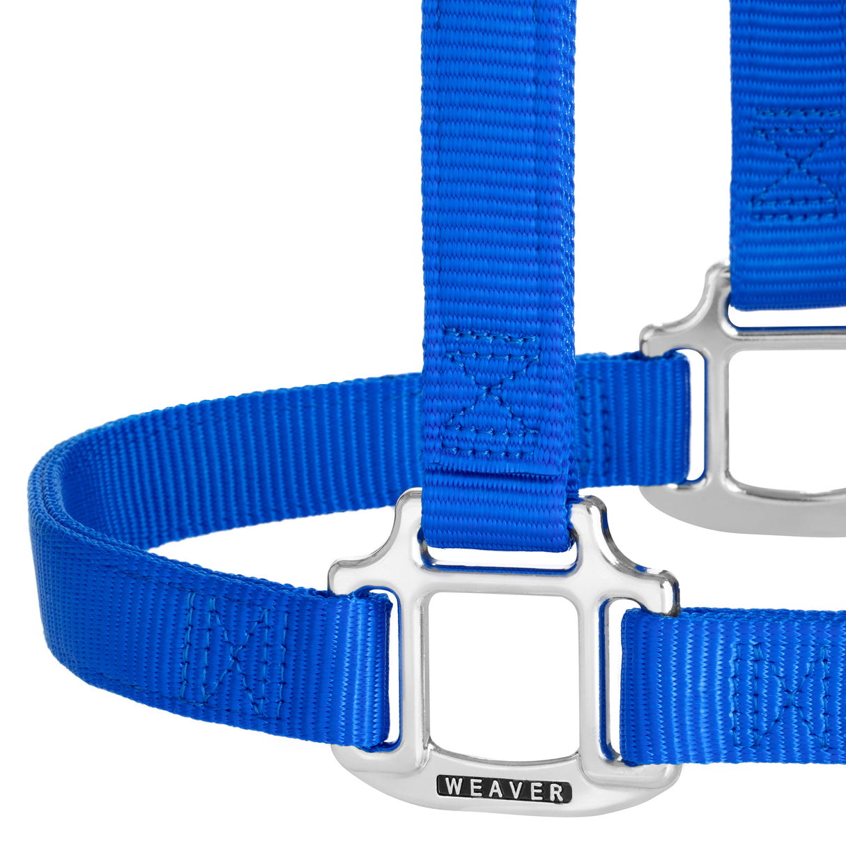 Original Non-Adjustable Nylon Halter, Chrome Plated Hardware, Average