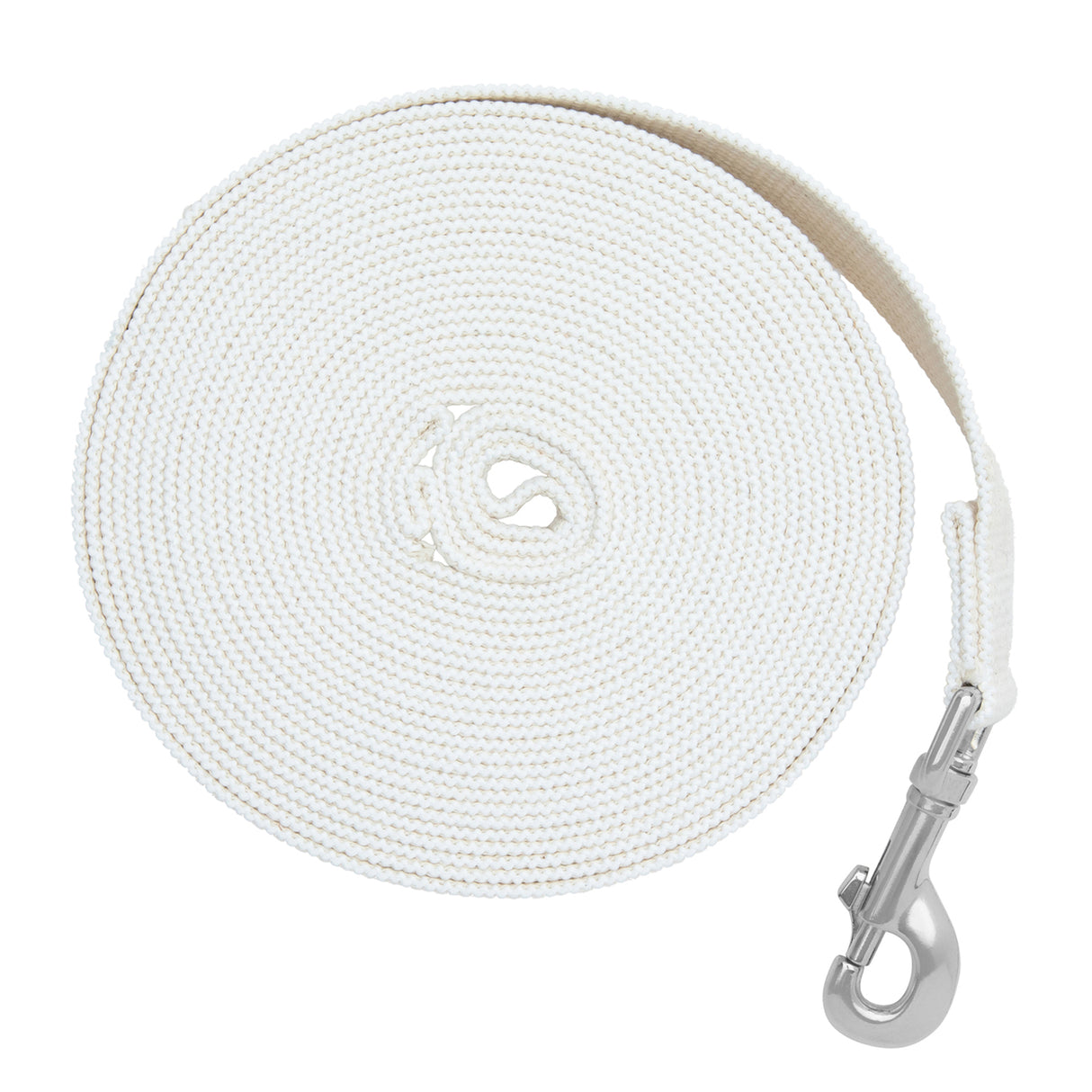 Flat Cotton Lunge Line with Swivel Snap, 1"
