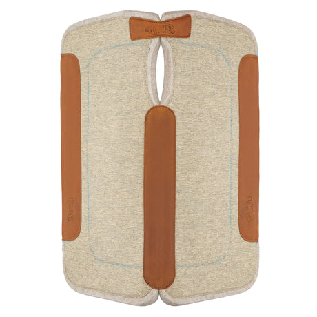 Contoured Jute Wool Blend Felt Saddle Pad