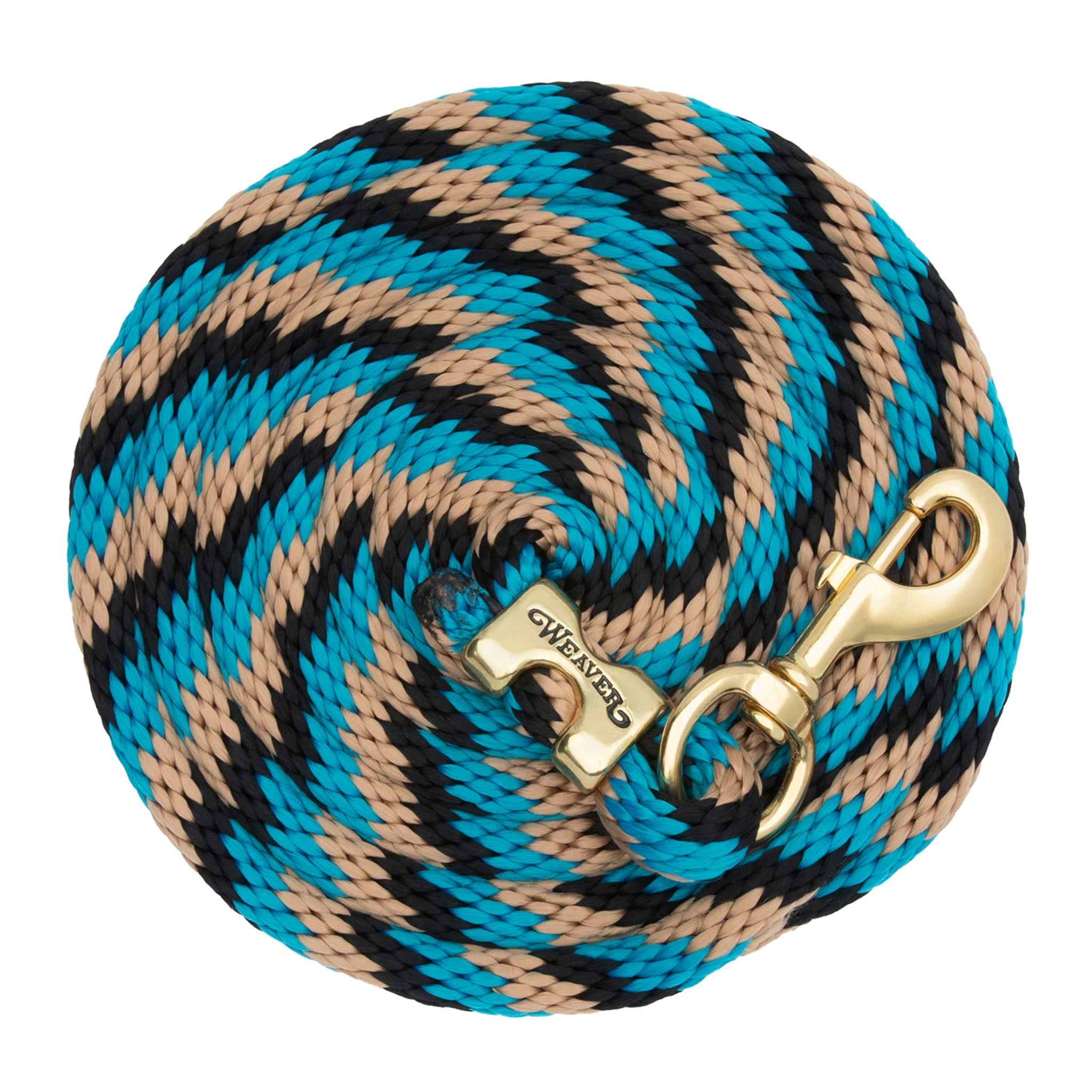 Weaver Leather Poly Horse Lead Rope with Solid Brass 225 Snap, 5/8