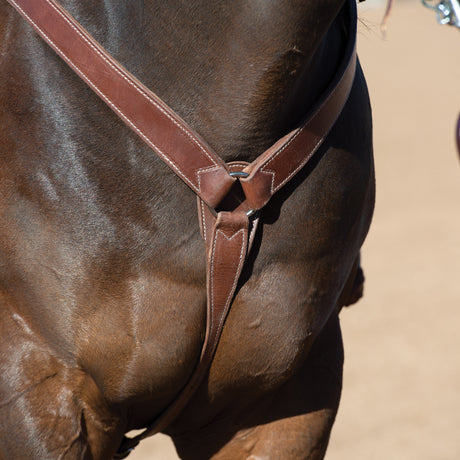 Oiled Hermann Oak Harness Leather Breast Collar